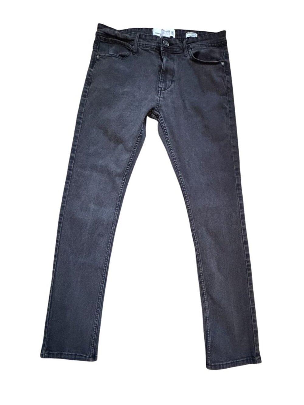 Paper Denim & Cloth Jeans Mens 32x32 Black Dark Wash Cotton Blend SKinny Fit